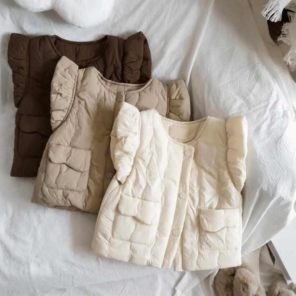Cotton Padded Baby Cardigan Coat Flying Sleeve Toddler Padded Jacket Winter