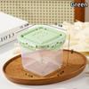 Reusable Dessert Box With Lid Transparent Square Cake Container Ice Cream Sealed Jar Refrigerator Fruit Vegetable Fresh Box