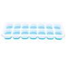 Stackable Ice Cube Tray 14 Cube Capacity Easy Release Space Efficient Ice Tray for Coffee Cocktail Blue