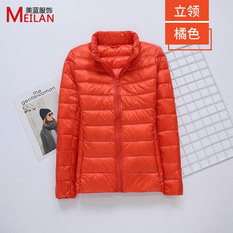 Down jacket women's new short light and thick warm and slim fashion jacket