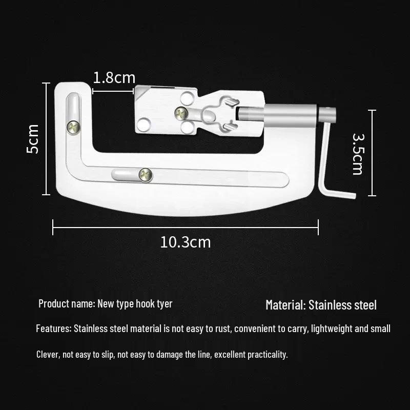 

Эксклюзив для новичков: Полуавтоматический инструмент из нержавеющей стали для быстрого вязания двойных крючков
