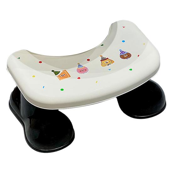 Toilet Stool Adults Squatting Toilet Stool with Anti-Slip Pads PP Plastic Bathroom Step Stool Portable Potty Stool