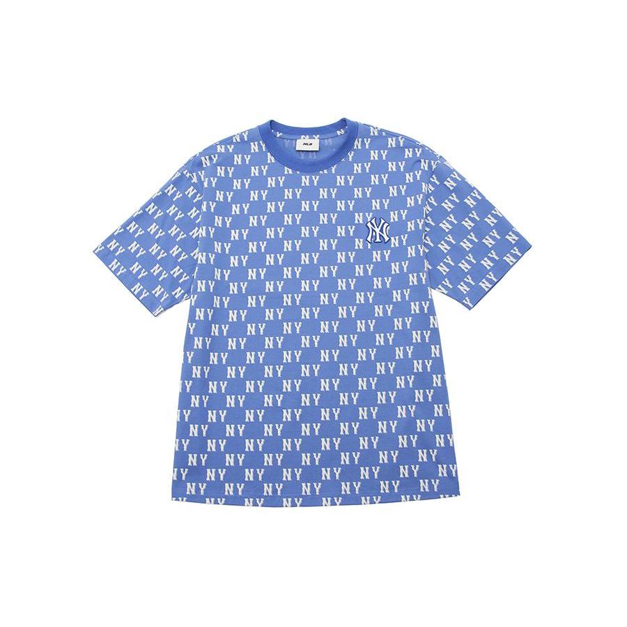 New MLB SS24 Set in Sleeve T Shirt Unisex Blue 3ATSM0843-50BLP