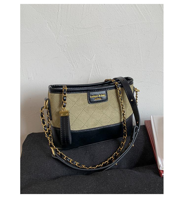 Fashion diamond chain small bag women's 2025 autumn and winter fashion new versatile stray bag commuter shoulder messenger bag