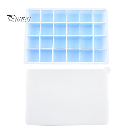 

Силіконова форма для кубиків льоду з кришкою, 15/24 порожнини, що легко вивільняються, без бісфенолу А, літній холодильник, коктейль, віскі, льодогенератор, прес-форма, кухонне приладдя 24Grid синій