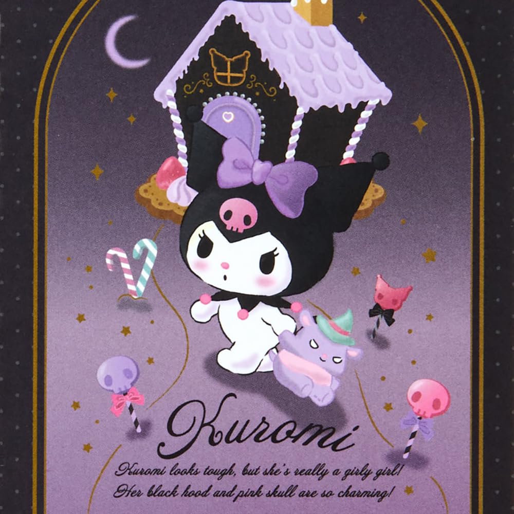 Sanrio Kuromi B7 Ring X 10 X Character 091669 Notebook, 12.8 1.5 Cm,