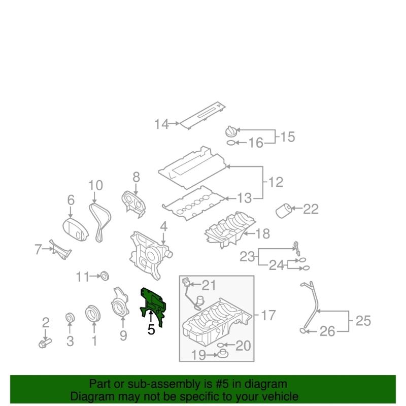 Heavy Duty Engine Timing Cover Gasket with Enhances Sealing Technology High Temperature Resistant Seal for Automotive