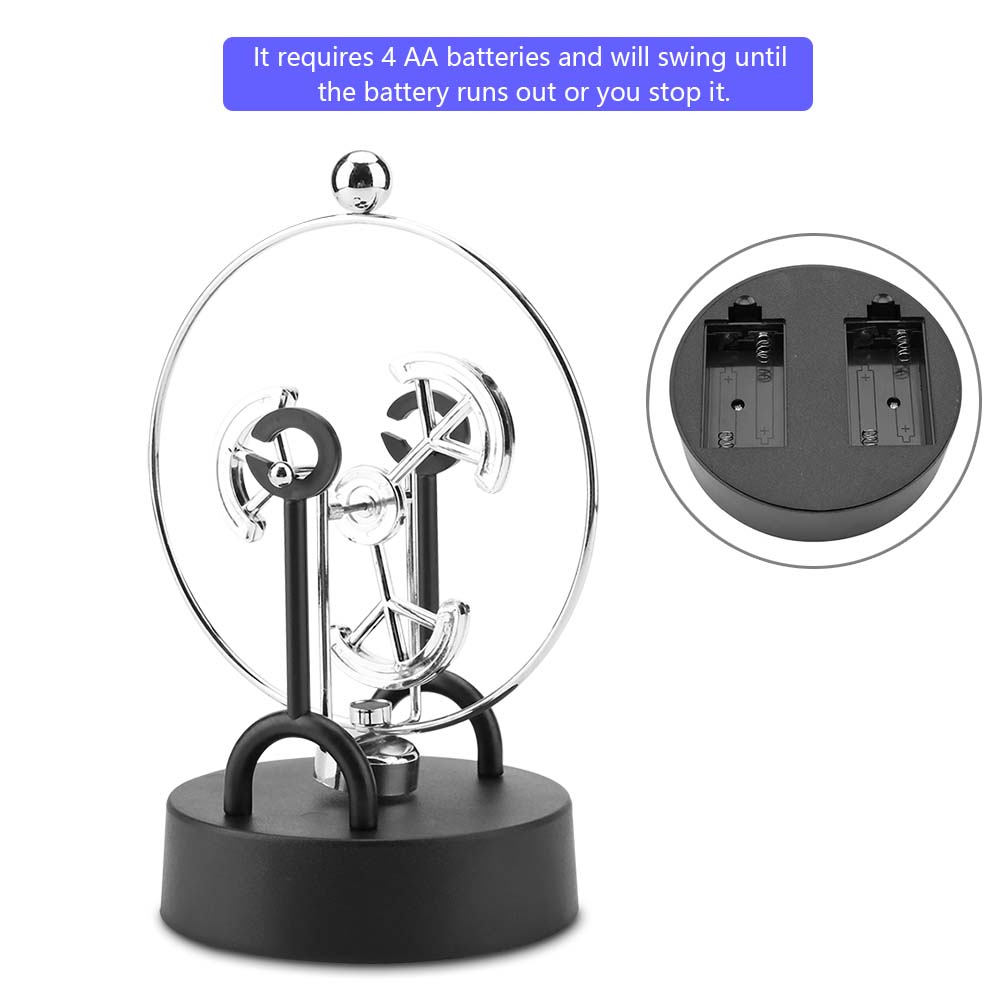 Elektronisches Shake Wiggle Gerät Perpetuum Mobile Swinging Kinetic Art Craft Dekoration (#C203)