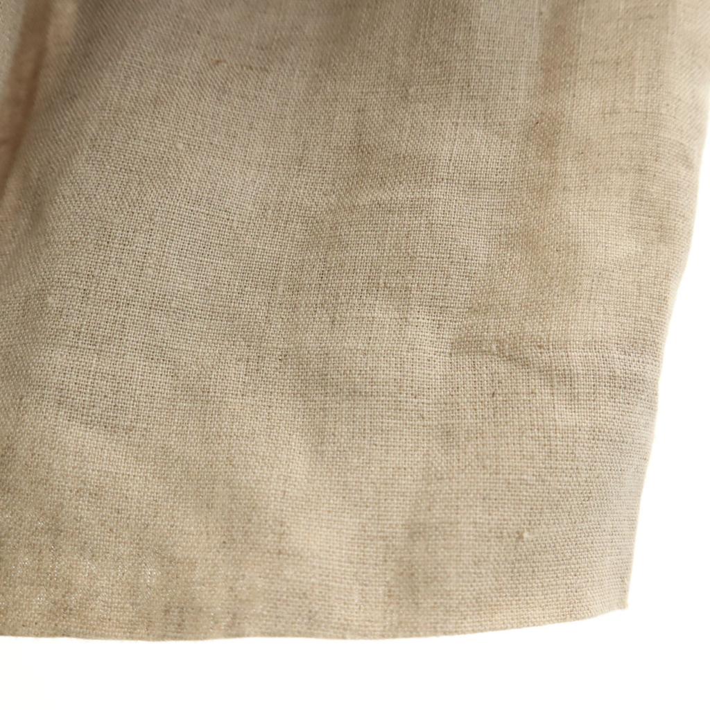 FOXEY Made in Japan Linen Blend No sleeve Knit switching Gathered one piece Women Used
