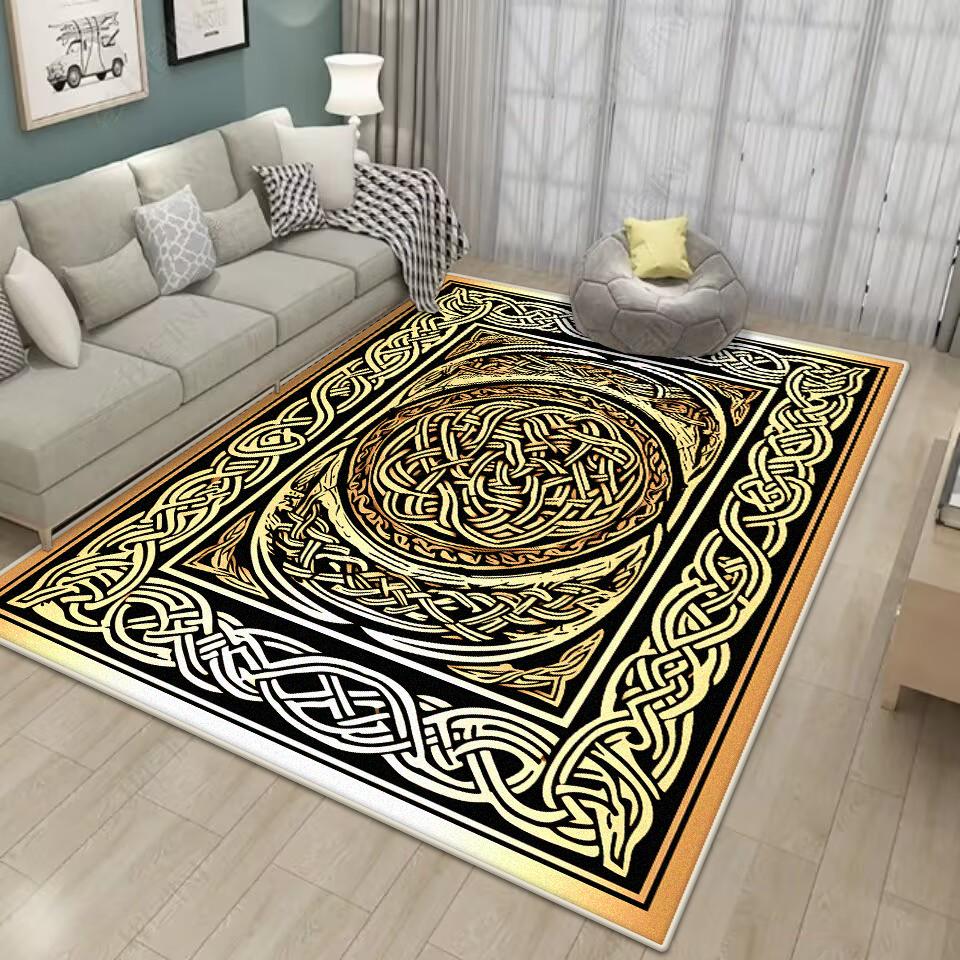Luxusní Zlatý KOBEREČ PRO OBÝVACÍ POKOJ Pratelný Domácí Dekorace Luxusní Moderní Koberce do Velké Místnosti Protiskluzový Koberec do Obývacího Pokoje Podložka pod Konferenční Stolky