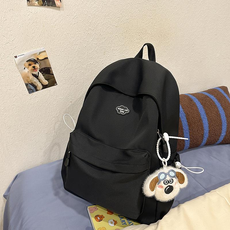 High Value Simple Schoolbag Female Cute Junior High School College Student Computer Backpack Lightweight Large Capacity High School Student Backpack