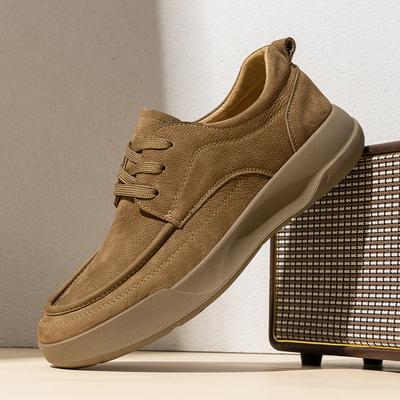 Fashion Fashion Suede Leather Men Oxford Shoes British Style Casual Shoes Classic Male Walking Shoes Tenis Masculino Skateboard Footwear