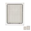 Pet Flap Door Noiseless 2 Way Weather Resistant Interior Exterior Cat Dog Door for Pet Crate Enclosu