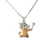 Pokemon Necklace Pendant Jewelry Accessories Cartoon Anime Teenage Couple Fashion Atmosphere Trend High-end Decoration Gifts