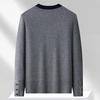 FAPAI Men's Merino Wool & Tencel Blend Knit Sweater