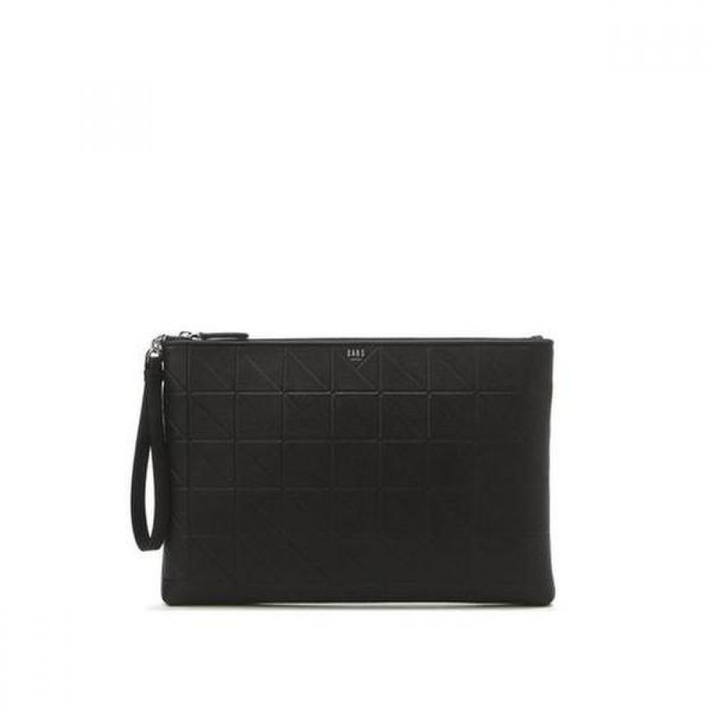 Daks Black Embossed Leather Large Clutch Bag Dbba3e279bk