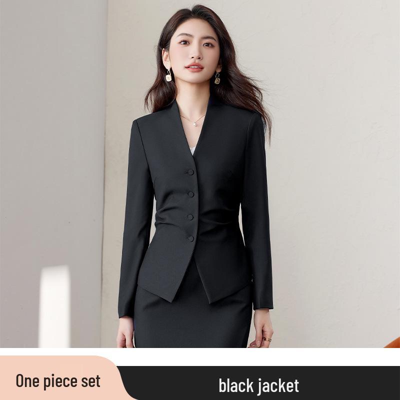 Women's Professional Suit Set: Elegant Business & Formal Wear for Medical, Beauty, Event Venues, and Reception Settings.