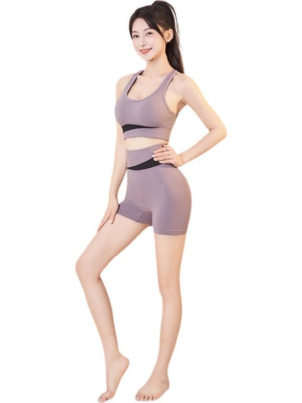 Women's Wireless Shockproof Sports Bra: European & American Quick-Dry Fitness Vest for Running, Yoga, and Beautiful Back Design.