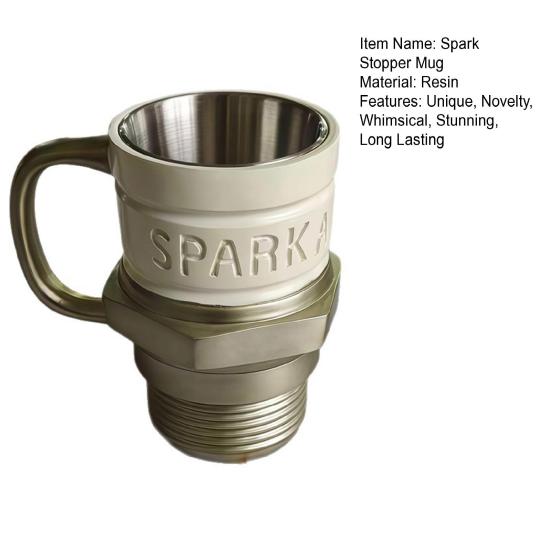 Funkenfangbecher Auto-Thema Kaffeetasse Retro-Motor Funkenfang-Design Trinkgeschirr für Auto-Liebhaber Mechaniker Geburtstags-Weihnachtsgeschenke