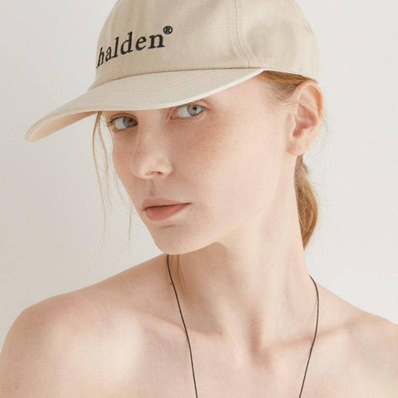 

halden halden trademark logo ball cap (C001_light beige) Beige