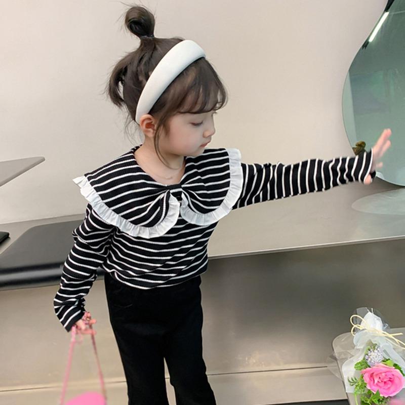 Girls Cute Doll Collar Bottoming Shirt