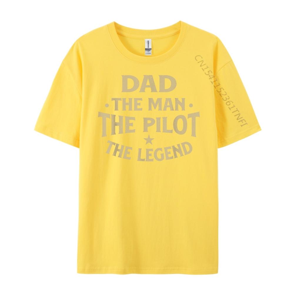 Dad The Man The Pilot The Legend Airlines Airplane Lover Fashion T Shirt Men T Shirts For Men Birthday
