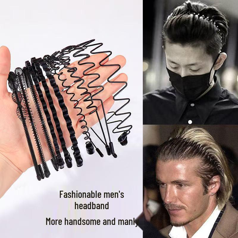Men's and Women's Versatile Steel Wire Headband: Trendy, Invisible, and Perfect for Sports, Slicked Back Hair, or Organizing Stray Hair.