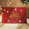 Christmas Entrance Door Floor Mat, Red Festive And Festive Atmosphere, Entrance Entrance, Dirt-Resistant And Easy To Take Care Of, Silk Ring Floor Mat