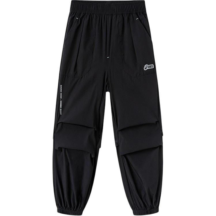 Children Aged 3 7 Years Old Asics Knitted Sweatpants Urban Trendy Black 332251082006-9000 120