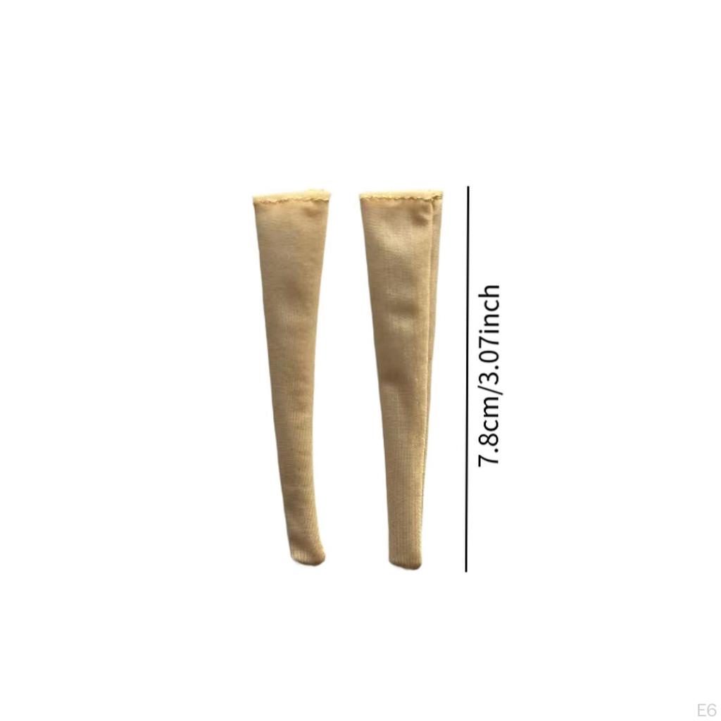 1/12 Female Figure Stockings Fashion Elastic High Socks for 6 Inch Action Collection Over