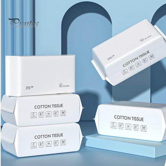 Makeup Remover Wipe 100Pcs/Bag Thick Face Towel Dry And Wet Use Strong Water Absorption Cleansing Cloth Lint Free Soft Travel Cotton Disposable