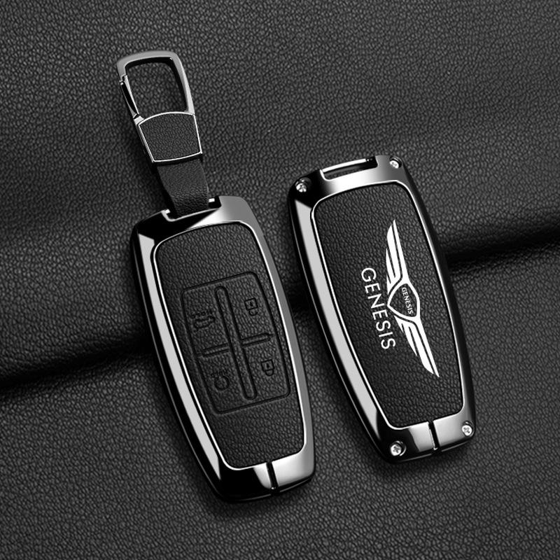 Anwendbarer Genesis Genesis Autoschlüsselset G70 Auto-Fernbedienungshülle G80/GV80 Premium-Zubehörschnalle