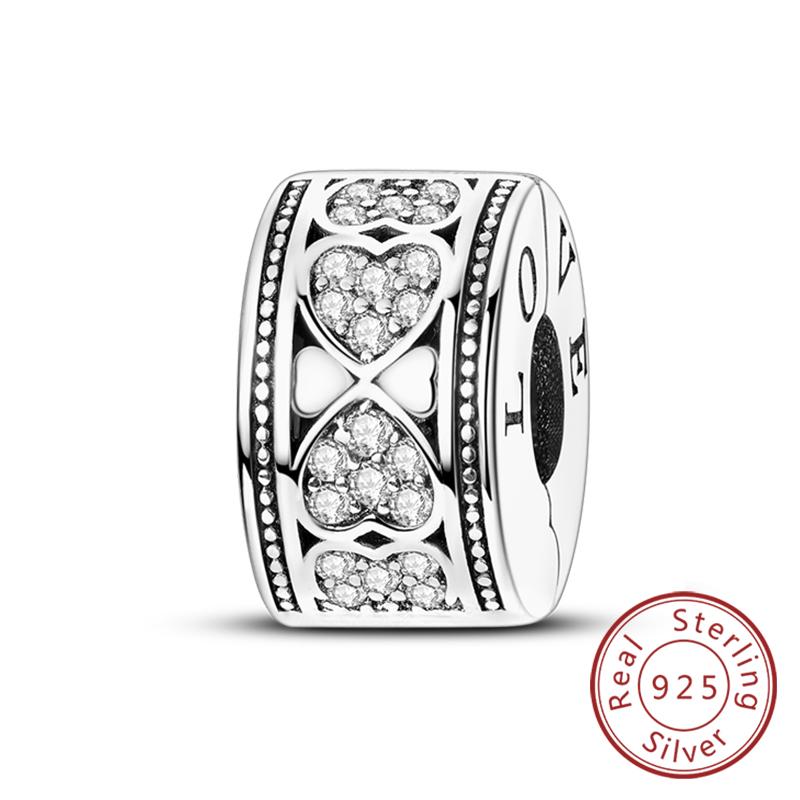 Silve Charms Beads Forever Love Heart Sister Family Life Charms Dangle For Bracelet Woman Jewelry Gifts