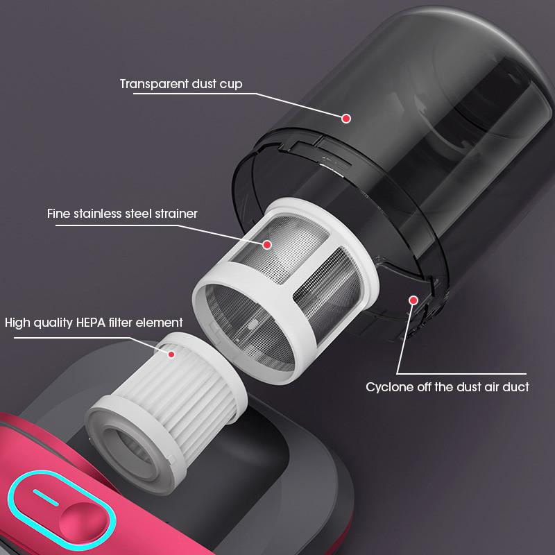 12000Pa UV 100W Mattress Vacuum Mite Dust Remover Household Wireless Handheld Powerful Suction Vacuum Cleaner
