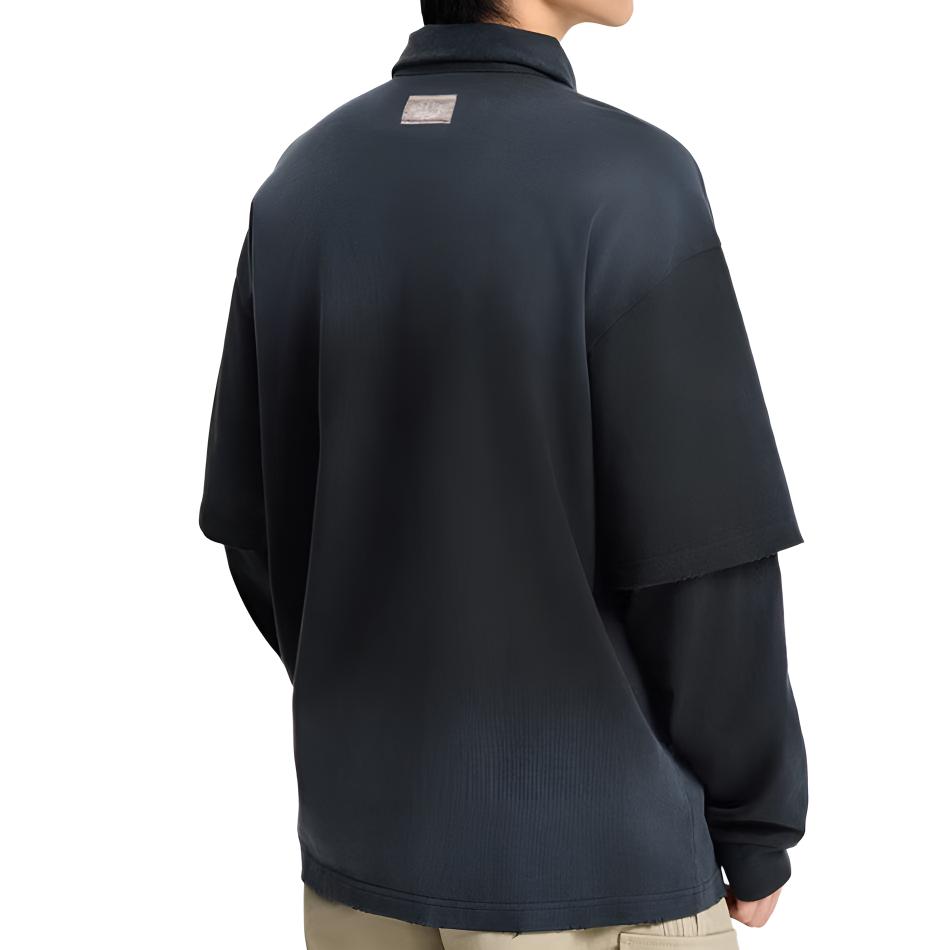 adidas Originals FW25 2-In-1 Long Sleeve Polo Shirt Men Tops KR5053