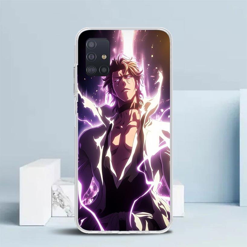 Aizen Sousuke Bleach Soft Cover for Samsung Galaxy A12 A22 A32 A52 A72 A02S Phone Case Note 20 Ultra 10 S10 Plus A51 A71 A50S A2