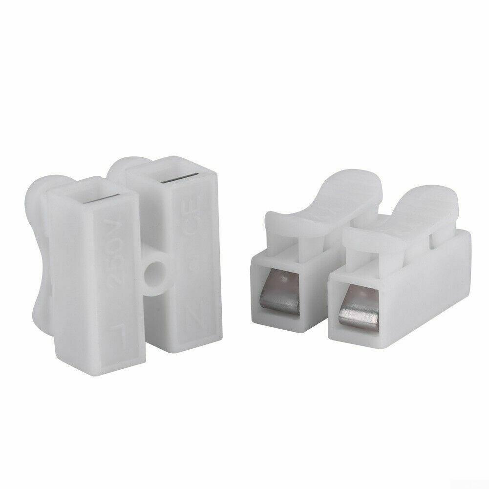 0.77 * 0.67 * 0.51inch CH2 Spring Connector 20Pcs Clamp LED Quick