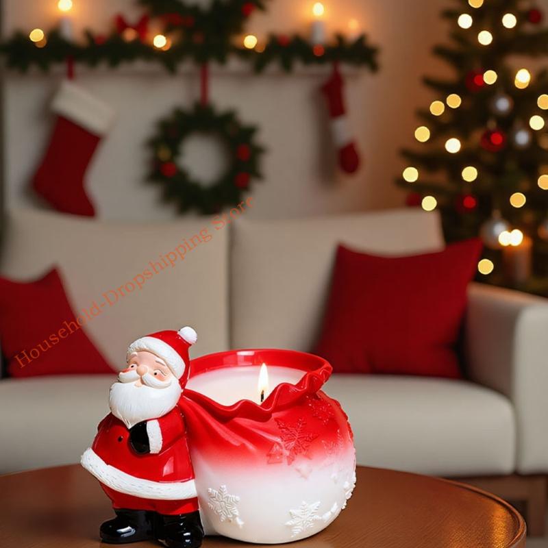 Santa Clause Silicone Flowerpot Molds Professional Silicone Mould For Handmade Soap Chocolate Vase China Mainland