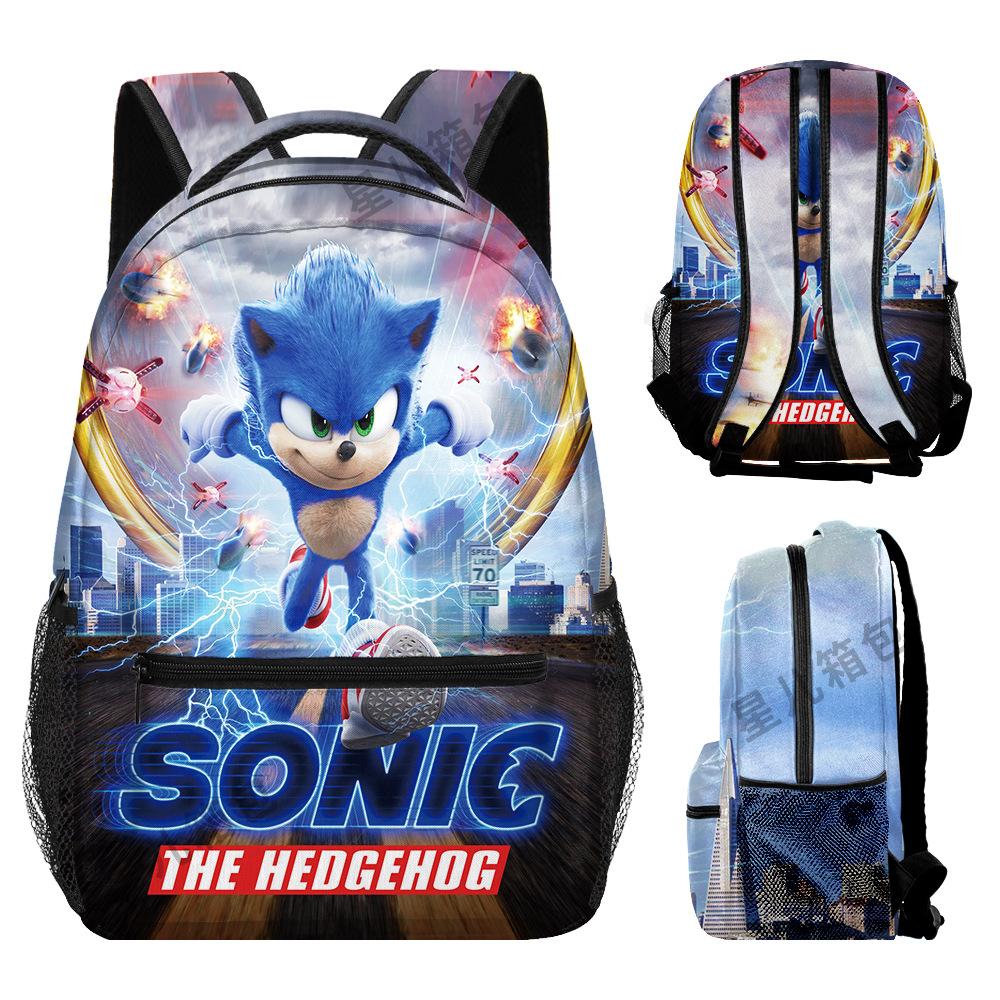 Source Backpack Sonic Primary And Secondary School School Bag Children'S Backpack Backpack Cartoon Bag