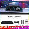 Auto Speedometer Digital Alarm Reminder Meter Head Up Display G3 GPS HUD For All Car 12V Electronics Accessories RPM Water Temp