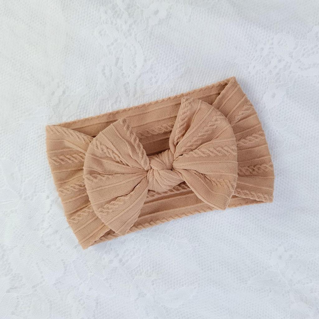 European & American Elastic Nylon Bow Baby Headband Hair Accessories