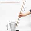 Wutuo Stainless Steel Strainer Skimmer with Long Bamboo Handle