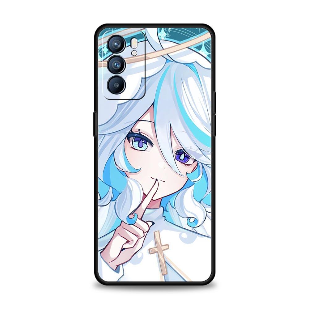 Genshin Impact Lovely Furina Case For Oppo Reno13 Reno12 Reno11 F Reno10 Pro A54 5G Find X5 A53 A52 A9 A17 4G A79 A80 A98 Cover