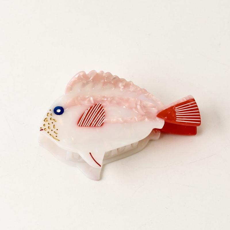 Cartoon Fish Pattern Acetate Hair Claw Summer Ocean Themed Durable Hair Clip for Women Party Dating Hair Accessory