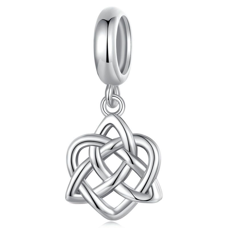 WOSTU 925 Silver Religious Openable Bible Book Charm Cross Faith Pendant Celtic Knot bead Fir Bracelet DIY Family Gift
