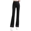 High-Waisted Fleece-Lined Stretch Flare Pants - Autumn/Winter Casual Versatile Slimming Style.