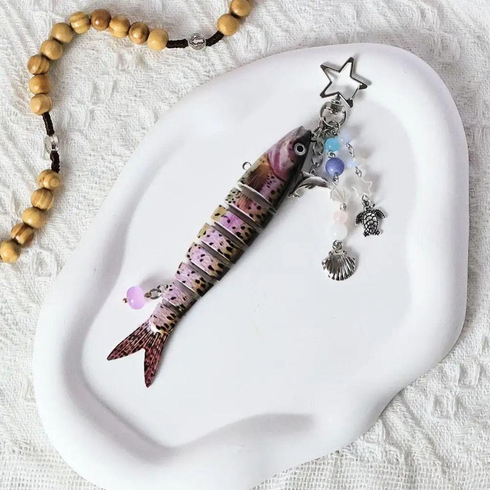 Bionic Design Artificial Fish Pendant High-precision Fish Bait Lanyard  Backpack