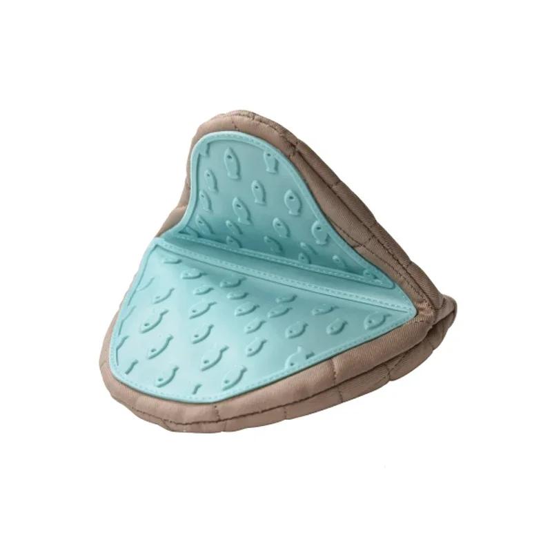 1PC Silicone Insulation Gloves Clip High Temperature Resistant Oven Mitts Kitchen Anti-scalding Clip Oven Microwave Hand Clip