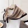 New cotton and linen small square scarf women's autumn and winter Korean version versatile cashew nut small scarf decorative belt neck protection warm