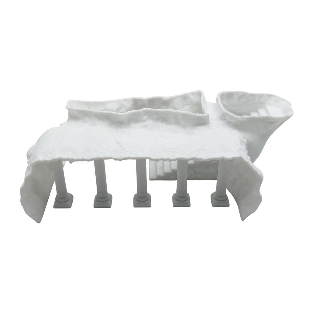 Aquarium Cave Ornament Plastic Roman Column Hideout Decor for Shrimp Cichlid Mini Aquariums